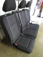 16-23 Mercedes Benz Metris Van Black Cloth 3-Passenger Split Bench Seat - Image 4