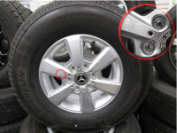 07-19 Mercedes-Benz Sprinter 2500 Van 16" 6 Lug Aluminum Wheel with LT245/75R16 Michelin Agilis LTX tires - Image 4