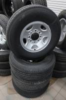 03-22 Chevy Express/GMC Savanna Van 8 Lug 16" Gray Steel Wheels & Bridgestone V-Steel LT245/75/R16 Tires