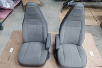New and Used OEM Seats - Chevy/GMC Replacement Seats - 97-21 Chevy Express/GMC Savanna Van Pair LH & RH Gray Cloth Bucket Seats Blemished!