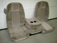 60-72 Chevy/GMC Full Size CK Truck C-200 2.0 Tan Cloth Triway Seat  - Image 3