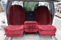 60-72 Chevy/GMC Full Size CK Truck C-200 2.0 Burgundy Cloth Triway Seat  - Image 3