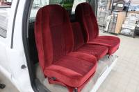 60-72 Chevy/GMC Full Size CK Truck C-200 2.0 Burgundy Cloth Triway Seat  - Image 6