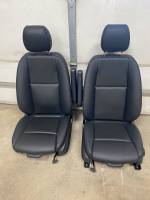 New and Used OEM Seats - Mercedes Benz Replacement Seats - 19-2023 Mercedes Benz Sprinter Van Black Leather Front Bucket Seats