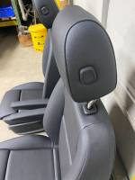 19-2023 Mercedes Benz Sprinter Van Black Leather Front Bucket Seats - Image 17