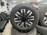 New takeoff 11-25 GMC DENALI 20" BLACK 8 LUG W/ GOODYEAR WRANGLER AT LT275/65/R20 NO TPMS  SET OF 4! - Image 6