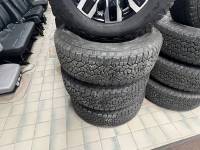 New takeoff 11-25 GMC DENALI 20" BLACK 8 LUG W/ GOODYEAR WRANGLER AT LT275/65/R20 NO TPMS  SET OF 4! - Image 7