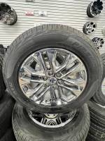 04-24 Ford F-150 6 Lug 20" Chrome Wheel w/Hankook Dynapro At2 Tires 275/60/20 - Image 6