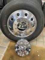 13-24 Dodge Ram 4500/5500 Cab & Chassis 225/75/19.5" Wheels and Tires Set of 4 Aluminum Outer Wheels and Tires Only - Image 4