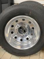 13-24 Dodge Ram 4500/5500 Cab & Chassis 225/75/19.5" Wheels and Tires Set of 4 Aluminum Outer Wheels and Tires Only - Image 16