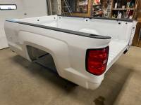 New 14-18 Chevy Silverado White 8ft Long Truck Bed w/ Gooseneck Hole - Image 17