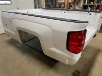 New 14-18 Chevy Silverado White 8ft Long Truck Bed w/ Gooseneck Hole - Image 3