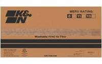 K&N - K&N HVAC Filter Non-woven Synthetic H-0.8 in. L-19.5 in. 10 x 20 x 1 in. MERV 8 - HVC-8-11020 - Image 2