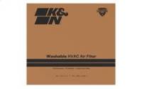 K&N - K&N HVAC Filter Non-woven Synthetic H-0.8 in. L-21.75 in. 20 x 22 x 1 in. MERV 8 - HVC-8-12022 - Image 3