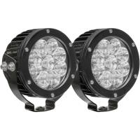 Westin - Westin Axis LED Auxiliary Light Hi Power 4.7 in. Spot w/3W Osram Incl. Light/Mounting Hardware/Pigtail Harness w/Connectors Set Of 2 - 09-12007A-PR - Image 4