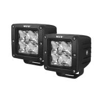 Westin HyperQ LED Auxiliary Light Pair 3.2 x 3 in. 5W Cree Flood Beam - 09-12200B-PR