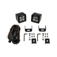 Westin - Westin HyperQ B-Force LED Auxiliary Light Pair 3.2 x 3 in. 5W Cree Flood Beam w/Black Faceplate - 09-12205B-PR - Image 4