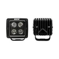 Westin - Westin HyperQ B-Force LED Auxiliary Light Pair 3.2 x 3 in. 5W Cree Flood Beam w/Black Faceplate - 09-12205B-PR - Image 6