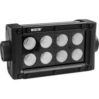 Westin - Westin B-FORCE Double Row LED Light Bar 4 inch Flood w/3W Cree Black - 09-12212-8F - Image 1