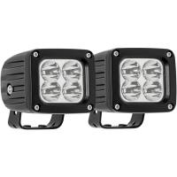 Westin - Westin Quadrant LED Auxiliary Light Hi Power 3.0 x 2.6 in. Flood w/5W Cree - 09-12252B-PR - Image 2