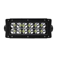 Westin - Westin EF2 Double Row LED Light Bar Clear Double Row 6 in. Spot Light w/3W Epistar Incl. Light/Side Mount Brackets/Pigtail Connector - 09-13206S - Image 2