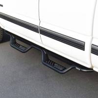 Westin - Westin Outlaw Drop Nerf Step Bars Textured Black - 20-11685 - Image 4