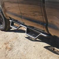 Westin - Westin Outlaw Drop Nerf Step Bars Textured Black - 20-13245 - Image 2