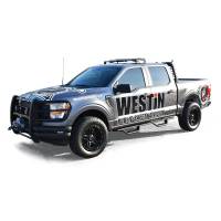 Westin - Westin Outlaw Drop Nerf Step Bars Textured Black - 20-13945 - Image 6