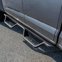 Westin - Westin Outlaw Drop Nerf Step Bars Textured Black - 20-14015 - Image 4