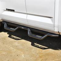 Westin - Westin Outlaw Drop Nerf Step Bars Textured Black - 20-14225 - Image 4