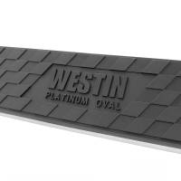 Westin - Westin Platinum 4 Oval Nerf Step Bars Black Steel Mount Kit Included Rocker Mount For Crew Cab - 21-1335 - Image 4