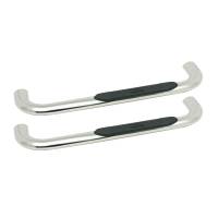 Westin Platinum 4 Oval Nerf Step Bars Polished Stainless Steel Mount Kit Included Body Mount - 21-1400