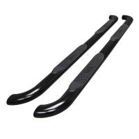 Westin Platinum 4 Oval Nerf Step Bars Black Steel - 21-4165