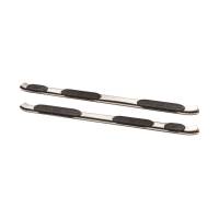 Westin - Westin PRO TRAXX 5 Oval Wheel to Wheel Nerf Step Bars Stainless Steel w/Mount Kit For Super Cab - 21-533510 - Image 1