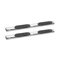 Westin PRO TRAXX 6 Oval Nerf Step Bars Polished Stainless Steel Mount Kit Included Rocker Mount For Super Cab - 21-63510