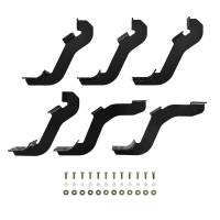 Westin Premier Oval Nerf Step Bar Mount Kit Black Powdercoat For Super Crew Cab - 22-2265