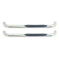 Westin - Westin E-Series 3 Round Nerf Step Bars Single Step Pad Polished Stainless Steel Mount Kit Included - 23-0500 - Image 3