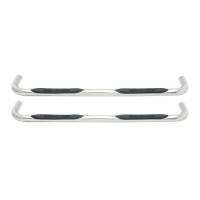 Westin - Westin E-Series 3 Round Nerf Step Bars Single Step Pad Polished Stainless Steel Mount Kit Included - 23-0530 - Image 3