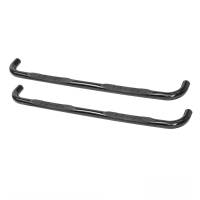 Westin - Westin E-Series 3 Round Nerf Step Bars Single Step Pad Black Steel Mount Kit Included - 23-0535 - Image 2