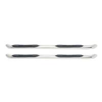 Westin - Westin E-Series 3 Round Nerf Step Bars Dual Step Pad Polished Stainless Steel Mount Kit Included - 23-2400 - Image 3