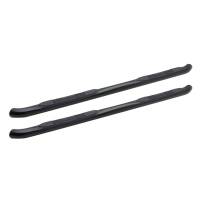 Westin E-Series 3 Round Nerf Step Bars Dual Step Pad Black Steel Mount Kit Included - 23-2405