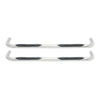 Westin - Westin E-Series 3 Round Nerf Step Bars Dual Step Pad Polished Stainless Steel Mount Kit Included - 23-2510 - Image 3