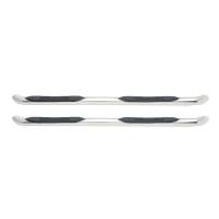 Westin - Westin E-Series 3 Round Nerf Step Bars Single Step Pad Polished Stainless Steel Mount Kit Included For Access Cab - 23-2670 - Image 3