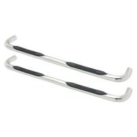 Westin - Westin E-Series 3 Round Nerf Step Bars Dual Step Pad Polished Stainless Steel Mount Kit Included - 23-3020 - Image 2