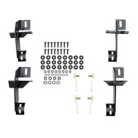 Westin - Westin E-Series 3 Round Nerf Step Bars Single Step Pad Black Steel Mount Kit Included - 23-3405 - Image 4