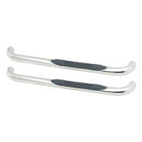 Westin - Westin E-Series 3 Round Nerf Step Bars Polished Stainless Steel Mount Kit Included - 23-3840 - Image 2