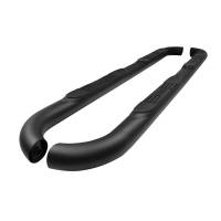 Westin E-Series 3 Round Nerf Step Bars Textured Black - 23-4065