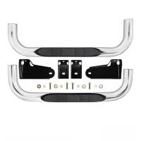 Westin - Westin E-Series 3 Round Nerf Step Bars Stainless Steel - 23-4110 - Image 3