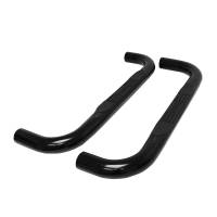 Westin E-Series 3 Round Nerf Step Bars Steel Black - 23-4115