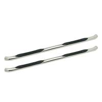 Westin - Westin E-Series 3 Round Nerf Step Bars Polished Stainless Steel Mount Kit Included For Super Crew Cab - 23-4150 - Image 1